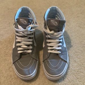 Gray high top vans